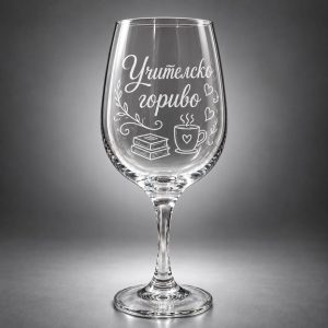 Гравирани чаши за червено вино „Call 9 Wine Wine“ – сет 10 бр. за родители